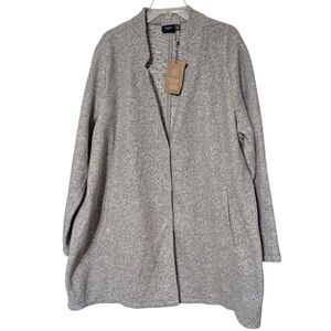 Vero Moda Curve Katrine Gray 3 Snap Button Between Seasons Casual Coat Size 20